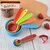 5-Piece Plastic Measuring Cups and Spoons Set, PP Kitchen Measuring Scoops with Easy-Read Markings (Style 1)