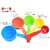 5-Piece Plastic Measuring Cups and Spoons Set, PP Kitchen Measuring Scoops with Easy-Read Markings (Style 1)
