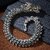 Men's Vintage Dragon Bracelet - Bold, Stylish, and Sophisticated (E139 Small Dragon, 18cm)