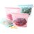 Leak-Proof Silicone Food Storage Bags, Reusable Vacuum Seal Fresh-Keeping Pouches, Self-Sealing and Portion Control Silicone Bags (Small White)