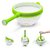 Salad Spinner Fast Vegetable Dryer and Washer, Kitchen Centrifugal Dehydrator with Strainer Basket (Color box packaging green)