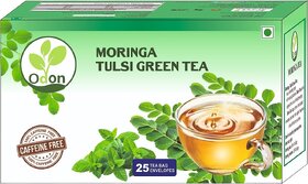 ODON NATURAL Moringa Tulsi Herbal Green Tea - Immunity Booster  Detox