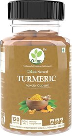 ODON Natural Turmeric Capsules - Immune Booster  Blood Sugar Control Supplement
