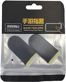 (PACK OF 4) Pubg Anti-Slip Thumb Sleeve, Increase Your Gaming Score Slip-Proof Sweat-Proof Professional Touch Screen Thumbs Finger Sleeve for Pubg Mobile Phone Game Gaming Gloves Multi Colour