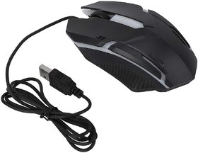 MS11 Wired Gaming Mouse  1600DPI, 3 Buttons + Wheel, Ergonomic USB Mouse for Windows & MacOS, Black