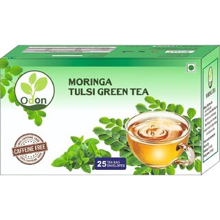 ODON NATURAL Moringa Tulsi Herbal Green Tea - Immunity Booster  Detox