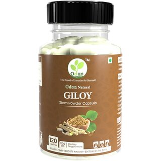 Odon Natural GILOY Capsules - Herbal Immunity  Liver Health Booster