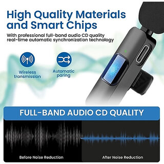 Buy K8 Wireless Plug & Play Type-C Caller Mic Compatible with Android ...