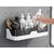 Pack of 1 Self-Adhesive Plastic Bathroom Rack, Bathroom Shelf Organizer, Wall Mounted Shelf, Bathroom Hardware and Acce