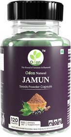 ODON NATURAL Jamun Seed Powder Capsules - Natural Diabetes Support  Sugar Control