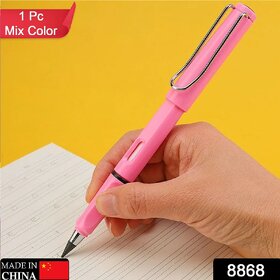 BIYANKA 2-in-1 Everlasting Magic Pencil with Replaceable Eraser  Inkless, Reusable, Portable (1 Pc / Mix Color)