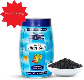 Chamria Hing Goli  Digestive Candy with Asafoetida  Natural Remedy for Acidity  Constipation Relief  200g(Pack of 2)