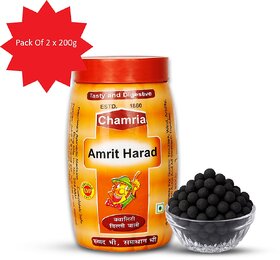 Chamria Amrit Harad  Constipation Relief  Digestive Care Tablets  With Amla  Harad for Acidity  200g (Pack of 2)