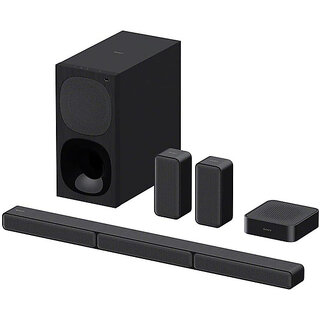 SONY HT-S40R 5.1ch Home Theatre with Dolby Digital, Subwoofer, Rear Speakers, 600 W Bluetooth Soundbar(Black, 5.1 Channel)