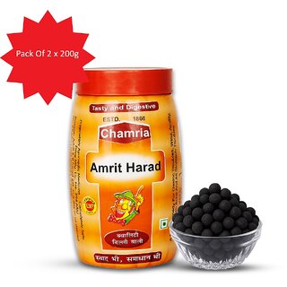 Chamria Amrit Harad  Constipation Relief  Digestive Care Tablets  With Amla  Harad for Acidity  200g (Pack of 2)