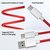 Digimate Red Alert Hight Quality USB to Type C, Support Upto 65W Fast Charging Cable (DG-DC-C-RD-1003, Red)