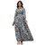SARINKU Gown Crepe Fabric Dress for Women Ethnic Gown Long One Piece for Girls and Women