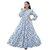 SARINKU Gown Crepe Fabric Dress for Women Stylish Ethnic Gown Long One Piece for Girls and Women