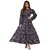 SARINKU Gown Crepe Fabric Dress for Women Stylish Ethnic Gown Long One Piece for Girls & Women