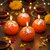 Tiny Shiny Motichoor Ladoo Decorative Candles  Wedding  Festival Dcor  Diwali Decoration Item for Home Pack of 4