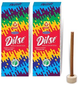 Sparsh Aromatics Dil Se Premium Dhoop with Multi Flower Fragrance Pack of 10 Natural Dhoop Sticks (Pack Of 2 Boxes)