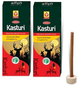 Sparsh Aromatics Kasturi Premium Dhoop Sticks  10 Sticks Pack  3 Inch Long, 5 mm Wide (Pack Of 2 Boxes)