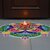 Tiny Shiny Decorative Home Decoration Flower Diya  Metal Diya for Puja Room  Home Dcor,Orange