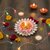 Tiny Shiny Decorative Home Decoration Flower Diya  Metal Diya for Puja Room  Home Dcor,Pink