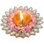 Tiny Shiny Decorative Home Decoration Flower Diya  Metal Diya for Puja Room  Home Dcor,Pink