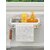 Plastic Two-Tone Hanging Drain Rack  Retractable Sink Storage Tray with Drying Basket  Sponge Holder  Organizer