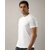 Code Yellow Men Solid Round Neck Cotton White T-Shirt