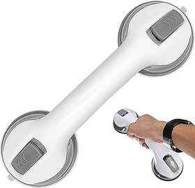 Helping Handle Bathroom Suction Grab Bar  Safety Support Rail for Shower, Bathtub & Elderly Mobility Aid