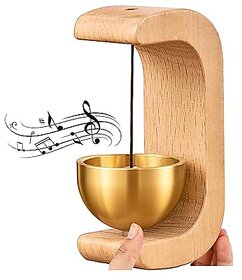 Shopkeepers Bell for Door Opening, Wood Doorbell Wind Chime for Refrigerator, Room, Porch, Garden, Backyard, Restaurant, Home Garden Windchime Housewarming Gift (Light)