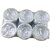 Silver Coated Paper Bowls - Prasad Wati, Pack of 6 (25 Pieces per Pack)