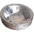 Silver Coated Paper Bowls - Prasad Wati, Pack of 6 (25 Pieces per Pack)