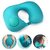 Button Travel Neck Pillow Portable Push Type Automatic Inflatable U-Shaped Pillow Neck Rest Travel Press Button Neck Pillow for Outdoor Travelling Air Cushion Self Inflating Button Neck Pillow