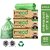 IMECO Green Garbage Bags with Detachable Drawstrings Small (17x19) - 90 Pcs
