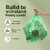 IMECO Green Garbage Bags with Detachable Drawstrings Small (17x19) - 90 Pcs
