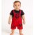 Littlemama Dungaree For Baby Boys Printed Cotton Blend(Green, Pack of 1)