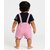 Littlemama Dungaree For Baby Boys Self Design Cotton Blend(Grey, Pack of 1)