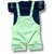 Littlemama Dungaree For Baby Boys Self Design Cotton Blend (Light Green, Pack of 1)