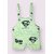 Littlemama Dungaree For Baby Boys Printed Cotton Blend (Green, Pack of 1)