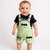 (Pack of 1) Littlemama Baby Boys Dungaree  Self Design Cotton Blend, Yellow