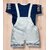 Littlemama Dungaree For Baby Boys Solid Cotton Blend (Grey, Pack of 1)