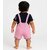 Littlemama Dungaree For Baby Boys & Baby Girls Printed Cotton Blend (Pink, Pack of 1)