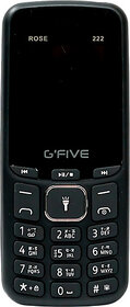 Gfive Rose 222 (Dual SIM, 1050 mAh Battery, 1.8 inch Display, Black)