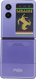 Mixx Flip Elite (Dual SIM, 1000 mAh Battery, 2.4 inch Display, Purple)