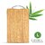 IMECO Bamboo Chopping Board Large (32 x 22 cm), Scratch Resistant Cutting Board