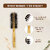 IMECO Bamboo Paddle Brush and Roller Hair Brush for All Hair Types - Combo Pack