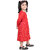 Kid Kupboard Cotton Baby Girls A-Line Frock, Light Red, Full-Sleeves, 4-5 Years KIDS7920